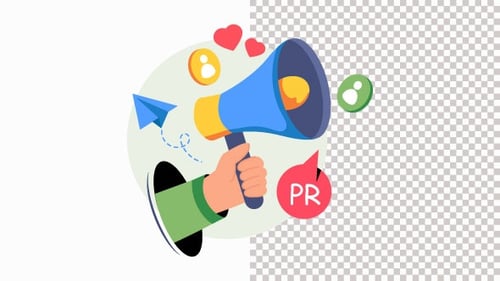 Public relations Animation Alpha Channel