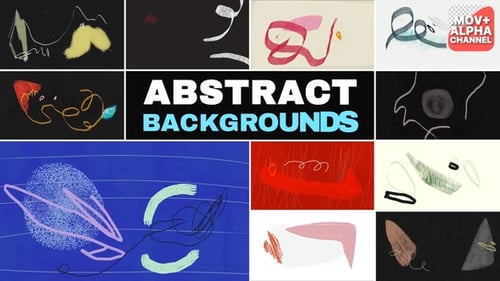 Abstract Scribble Looped Backgrounds