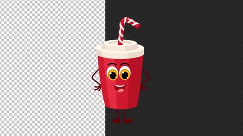 Alpha Looped, personaje de dibujos animados de Instant Drink