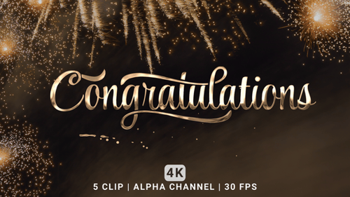 Congratulations Text Animation