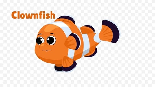 Animierter Clownfisch
