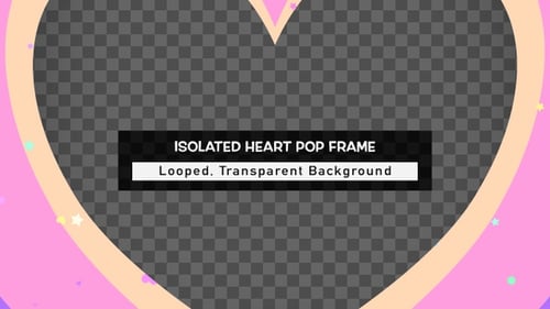 Isolated Heart Pop Frame