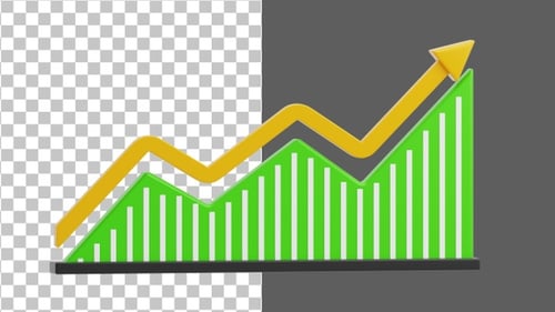 3D Green growth skills for profit | Alpha Channel