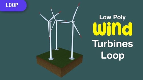 Low Poly Wind Turbine Loop