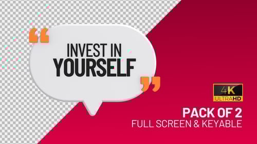 Invest In Yourself Speech bubbles