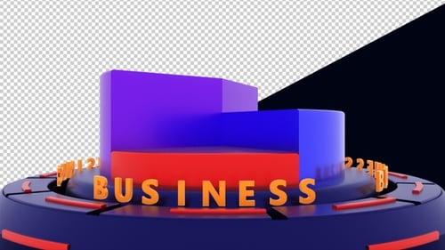 Business Transparent Background Loop V3