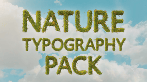 Paquete de 51 tipos de letra Nature and Grass en Alpha