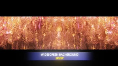 Abstract Fluid Glowing Lines Widescreen Background Loop
