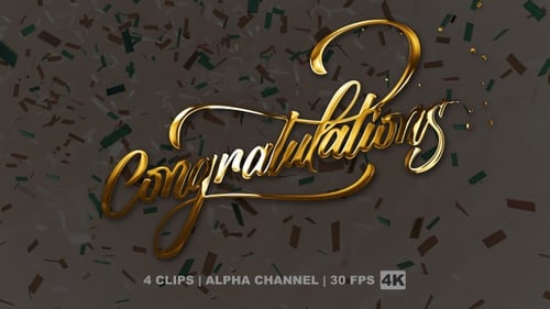 Congratulations Text Animation