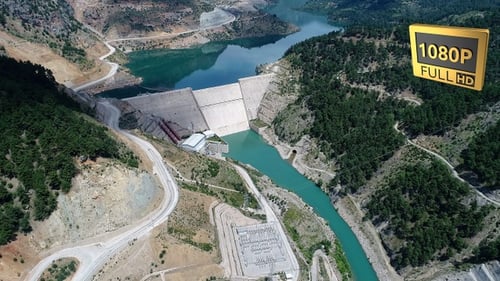 Hydroelectric Dam Drone Video 4