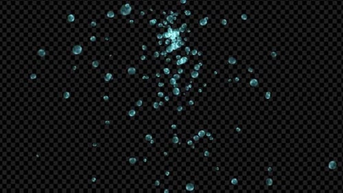 Floating Aqua Bubbles Rising Abstract Fluid Motion Background