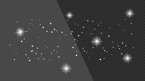 3D Sparkling Lights | Alpha Channel