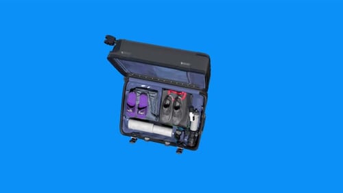 Suitcase Packing Animation for Travel and Adventure