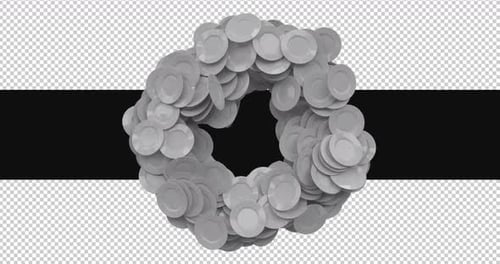 3d Plates Rotating Around Circle