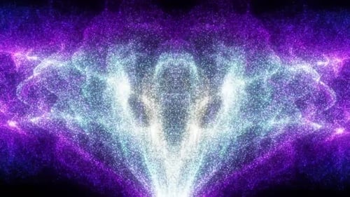 Glowing Abstract Particle Energy Loop Background