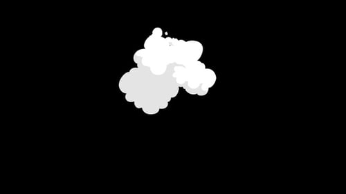 Fluid Cartoon Smoke and Dust Animation Elements