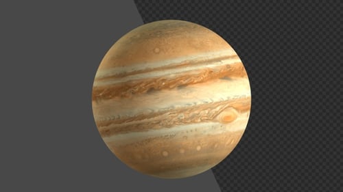 Animation 3D de Jupiter | Alpha Channel