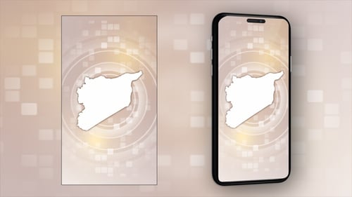 Modern Geographic Map Outline Fill Animation