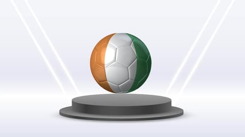 Fußball Flagge von Côte d'Ivoire