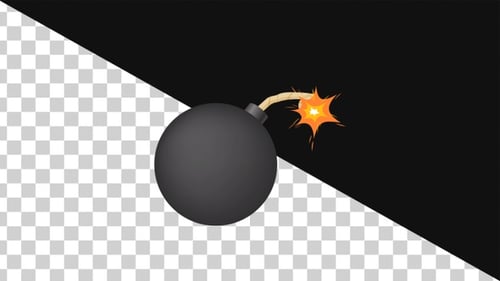 Bomb Explosion Alpha Channel Cartoon