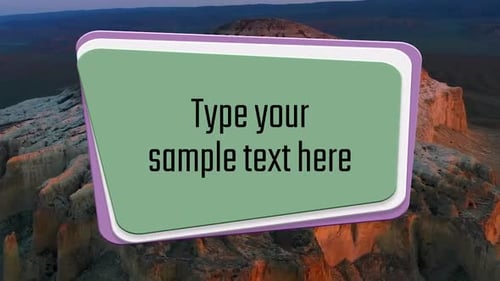 Elegant Lower Third Green Purple | UHD | 60fps