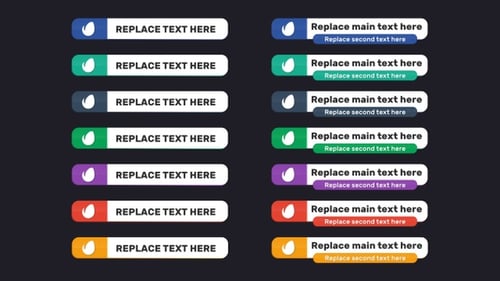 Modern Animated Lower Third Titles Pack