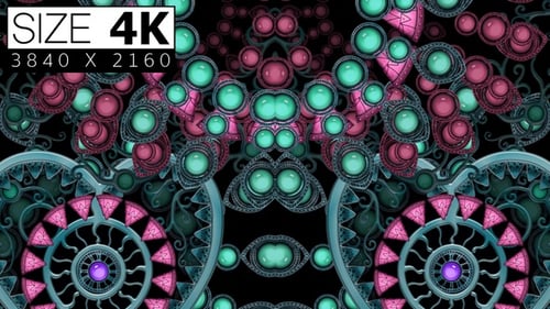 Abstract Decorative Jewel Pattern Looping Background