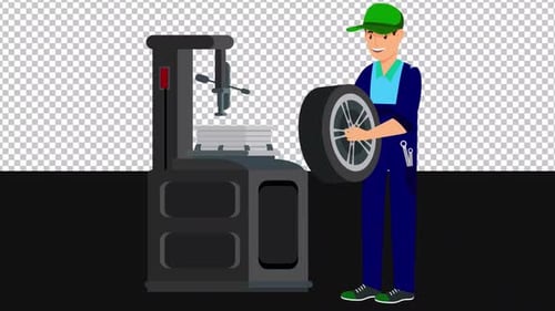 Tyre Repair Workshop | Alpha Channel