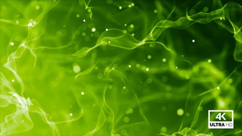 Colorful Green Smoke Particles Background V9