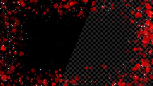 Heart Frame Red Alpha Loop V2