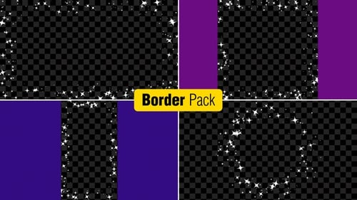 Glittering Star Frame Overlays