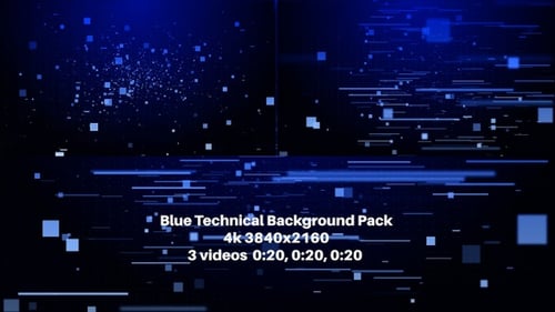 Blue Technical Background Pack