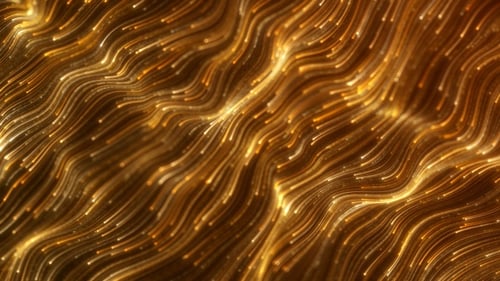 Gold Particle Lines Flow
