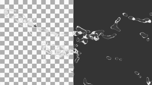 3D Animation of Splash Of Pure Water | Alpha Channel