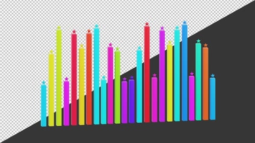 3D Audio Waveform Sound Recording | Alpha Channel