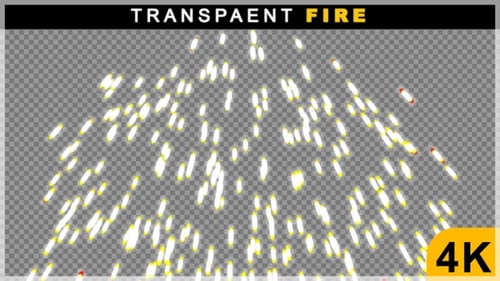 Diwali Fire Cracker Blast Animation On Transparent Background
