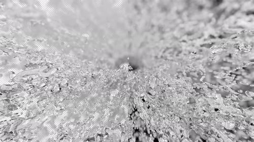 Emerging Water Ring on Transparent Background