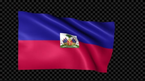 Waving Flag of Haiti Motion Graphic