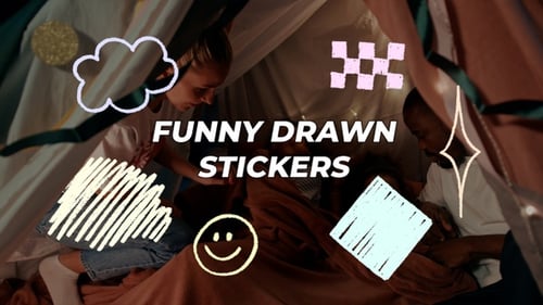 Hand-Drawn Animated Doodle Elements Pack