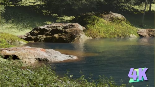 Realistic Render Nature With Beautiful Lake