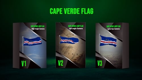 Cape Verde Flag Looping