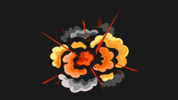 Explosion Cartoon Exploded Alpha , Backgrounds Motion Graphics ft ...