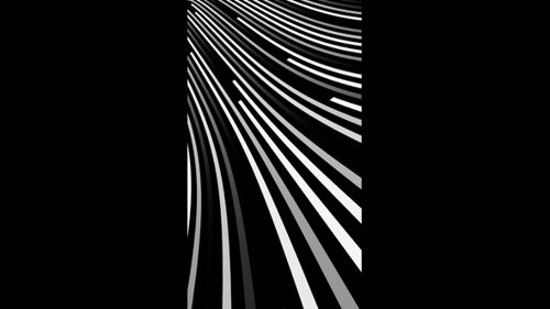 Vertical video black and white flow lines loop animation background