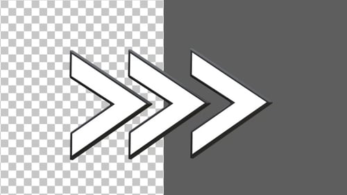 3D Arrow Direction | Alpha Channel