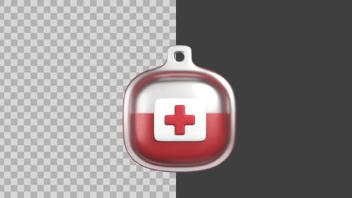 3D Animated Blood Bag Icon