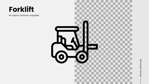 Animation des Gabelstapler-Symbols
