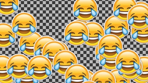 Animated Laughing Emoji Overlay