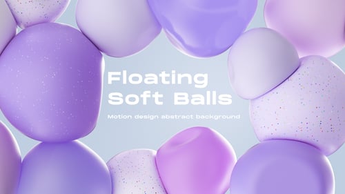 Soft Balls Smooth Collision Clean Motion Design Background