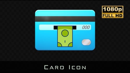 Animated Credit Card Money Dispensing Loop