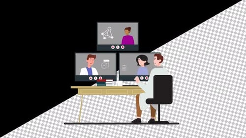 Video call Meeting | Alpha Channel